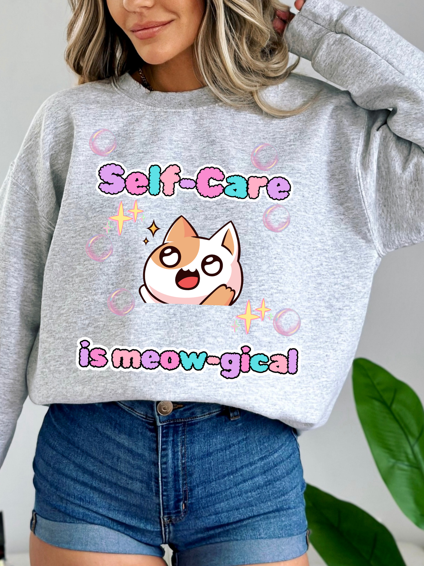 Self-Care Is Meow-gical Unisex Sweatshirt